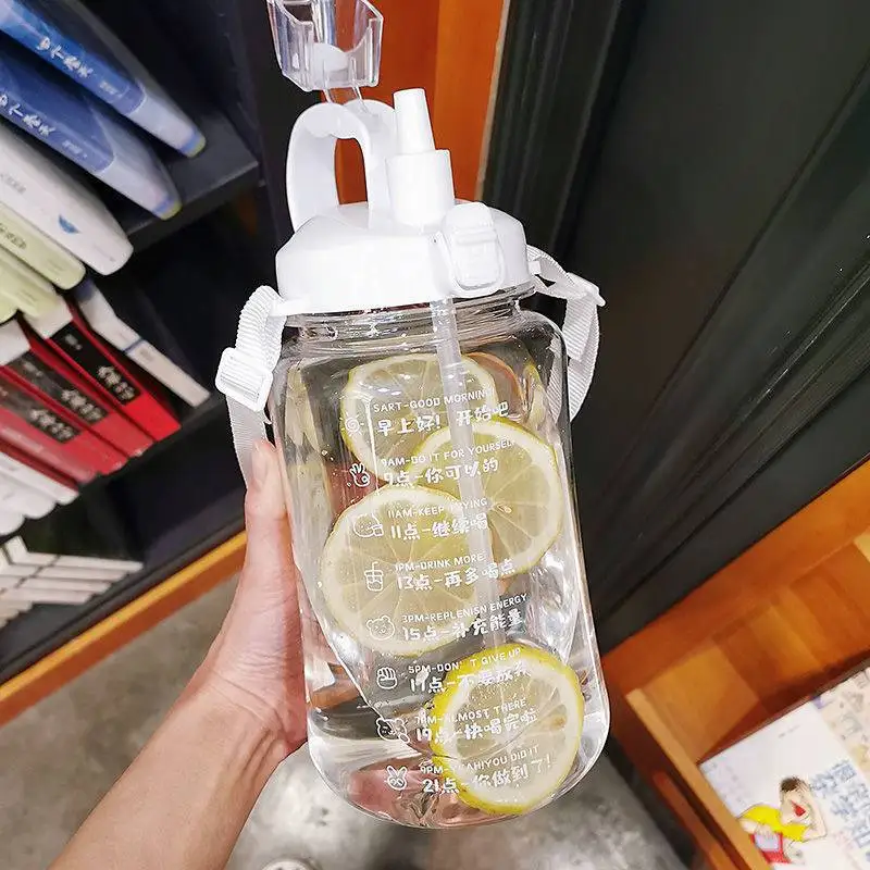 1pc Super Capacity Water Cup Female Student Lovely Korean Portable Net Red Pot With Straw Plastic Space Cup 
1pc Super Capacity Water Cup Female Student Lovely Korean Portable Net Red Pot With Straw Plastic Space Cup