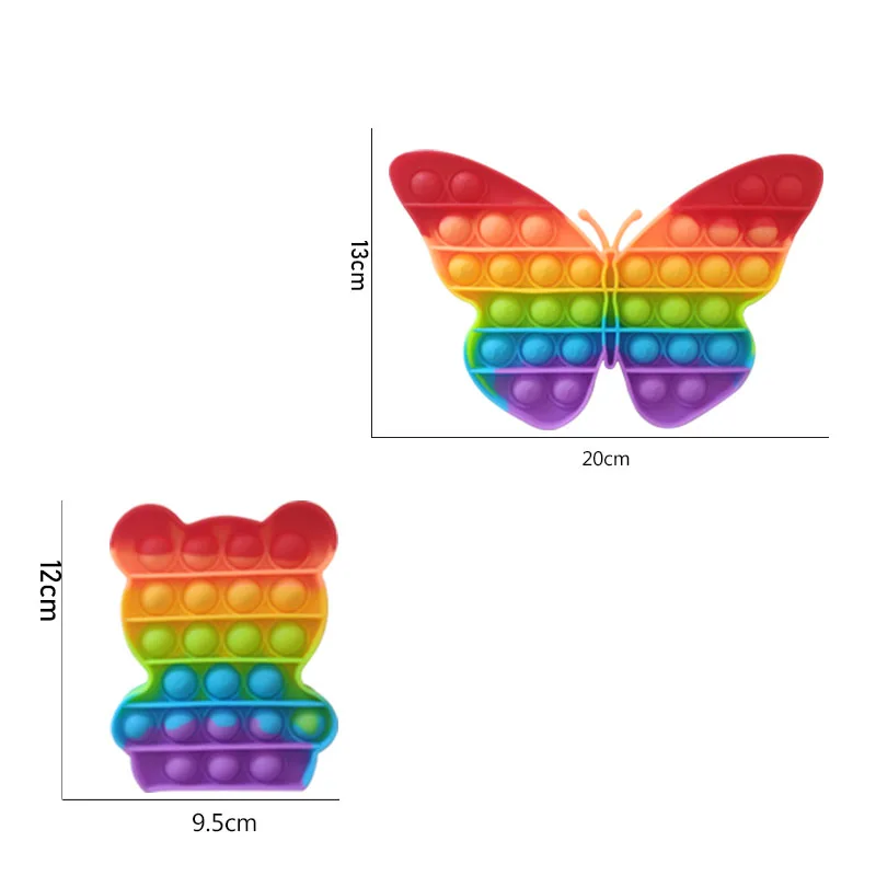 Fidget Reliver Stress Rainbow Push It Bubble Antistress Sensory To Relieve Autism Free Shipping 
Fidget Reliver Stress Rainbow Push It Bubble Antistress Sensory To Relieve Autism Free Shipping