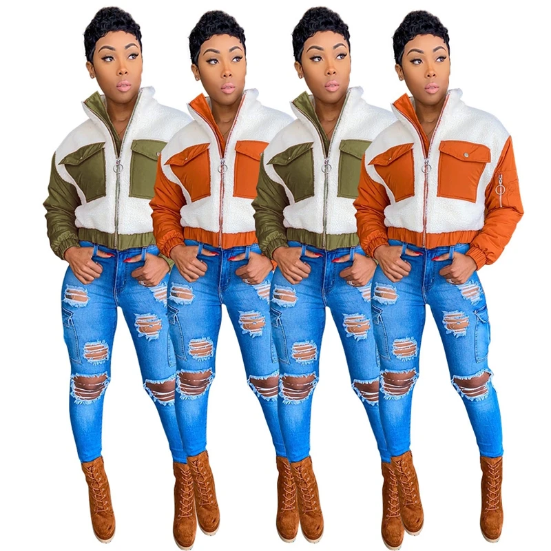 ZKYZWX Trendy Fleece Cropped Jacket Thicken Plush Pocket Outerwear Soft Velvet Winter Clothes Women Furry Short Coats Jackets
ZKYZWX Trendy Fleece Cropped Jacket Thicken Plush Pocket Outerwear Soft Velvet Winter Clothes Women Furry Short Coats Jackets