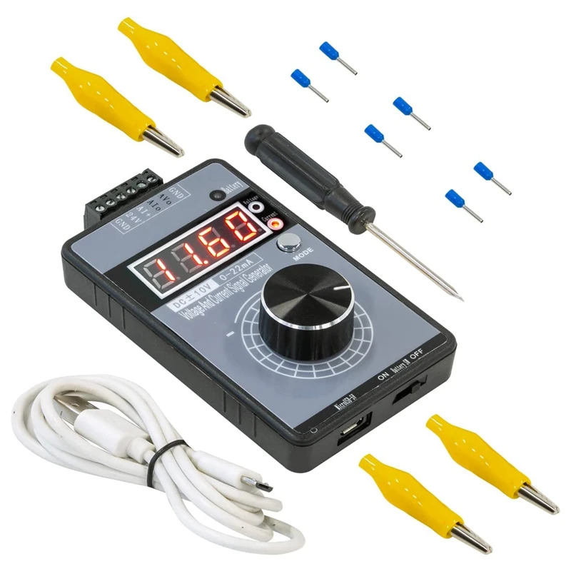 Upgraded 4-20MA Signal Generator, Current Voltage Analog Simulator, for PLC Debugging, Servo Motors Speed Regulation
Upgraded 4-20MA Signal Generator, Current Voltage Analog Simulator, for PLC Debugging, Servo Motors Speed Regulation