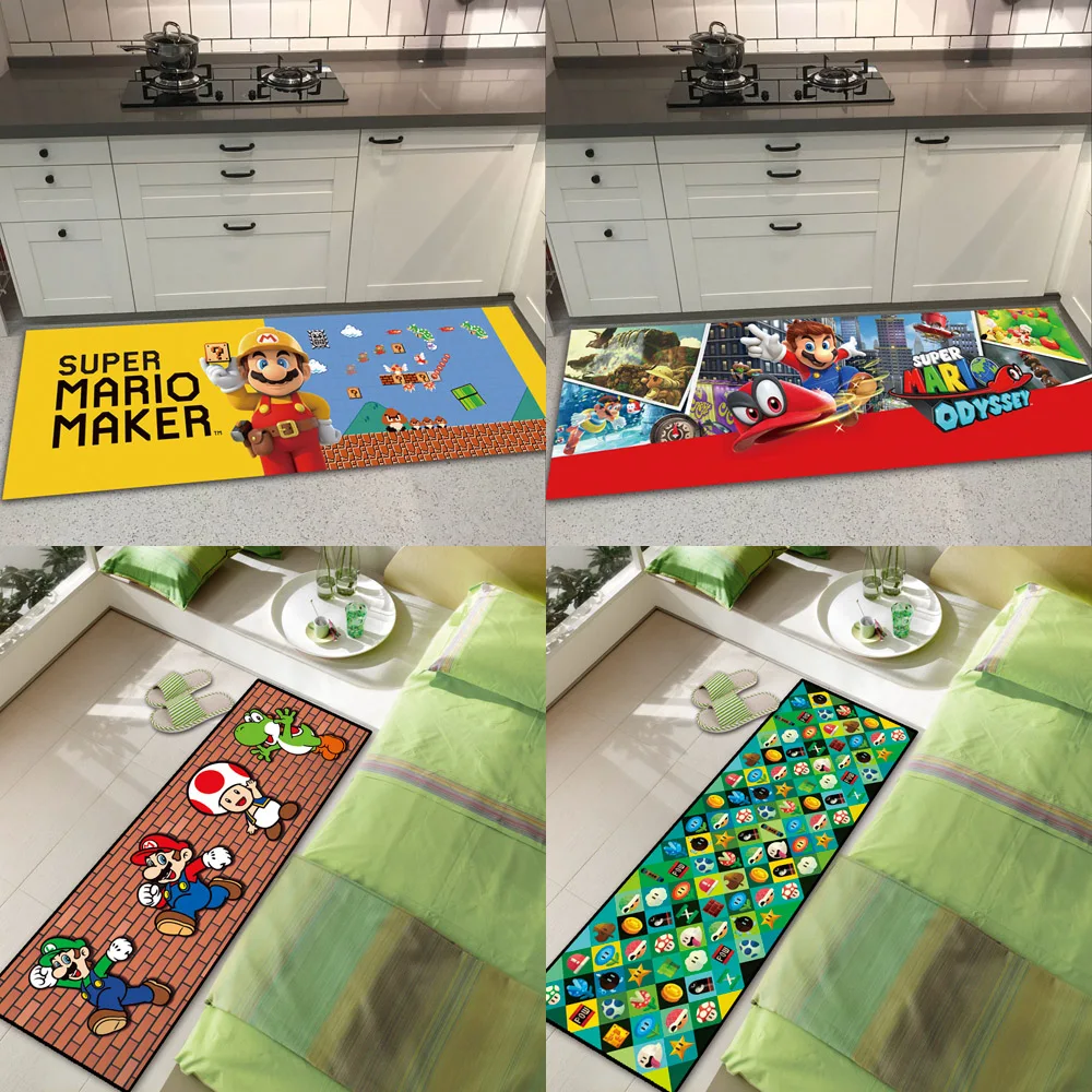Super Mario Game Floor Rug Long Doormat Carpet Room Bedroom Kitchen Living Room Non-slip Mat
Super Mario Game Floor Rug Long Doormat Carpet Room Bedroom Kitchen Living Room Non-slip Mat