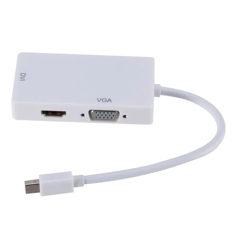 3 In 1 Mini DP DisplayPort To HDMI-compatible VGA DVI Adapter Mini DP Cable Converter for MacBook Pro Air Mini DisplayPort
3 In 1 Mini DP DisplayPort To HDMI-compatible VGA DVI Adapter Mini DP Cable Converter for MacBook Pro Air Mini DisplayPort