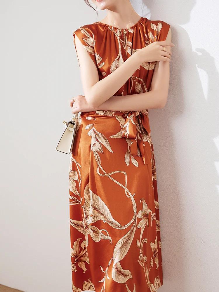 SHUCHAN 98% Natural Silk Luxury Celebrity Dress Boutique Women Clothing Ankle-Length Original Design Print Poplin Natural Fiber 
SHUCHAN 98% Natural Silk Luxury Celebrity Dress Boutique Women Clothing Ankle-Length Original Design Print Poplin Natural Fiber