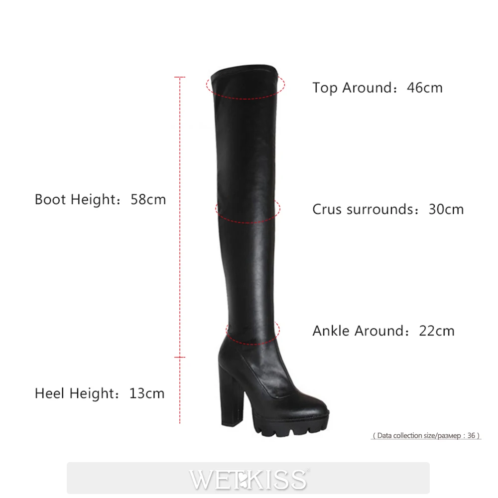 WETKISS Design 2020 Flock Leather PU Fashion Women Over The Knee Boots Sexy 12cm High Heels Autumn Woman Party Shoes Winter Boot
WETKISS Design 2020 Flock Leather PU Fashion Women Over The Knee Boots Sexy 12cm High Heels Autumn Woman Party Shoes Winter Boot