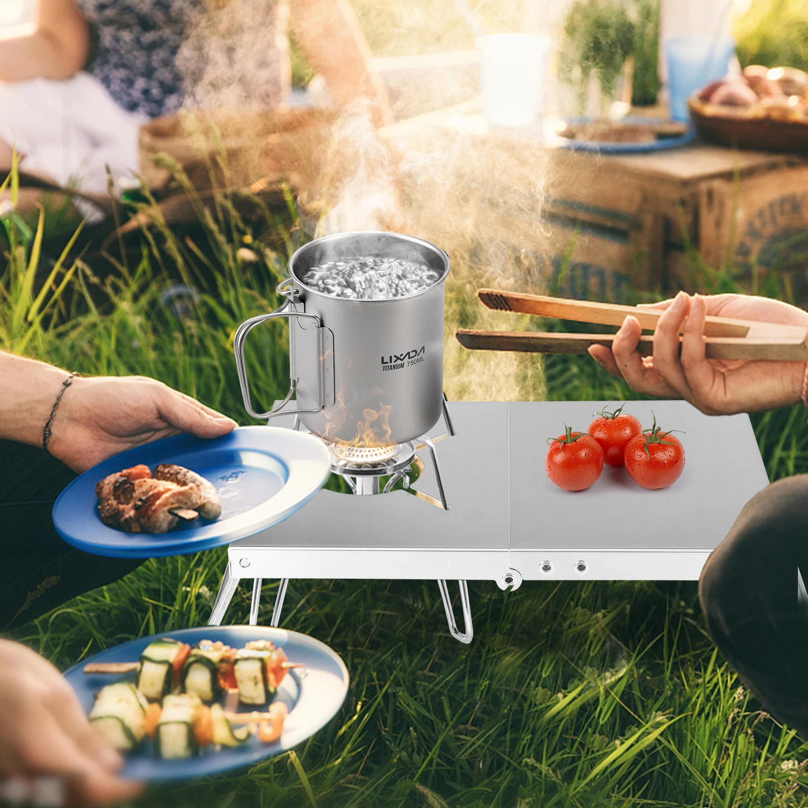 Outdoor Windproof Folding Camp Stove Stand Cooking Station Table for Camping Hiking Backpacking Picnic
Outdoor Windproof Folding Camp Stove Stand Cooking Station Table for Camping Hiking Backpacking Picnic