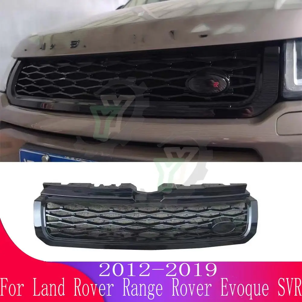 Для Land Rover Range Rover Evoque SVR 2012 2013 2014 2015 2016 17 18 19 автомобильный передний бампер решетка Центральная панель Стайлинг верхний гриль 
Для Land Rover Range Rover Evoque SVR 2012 2013 2014 2015 2016 17 18 19 автомобильный передний бампер решетка Центральная панель Стайлинг верхний гриль