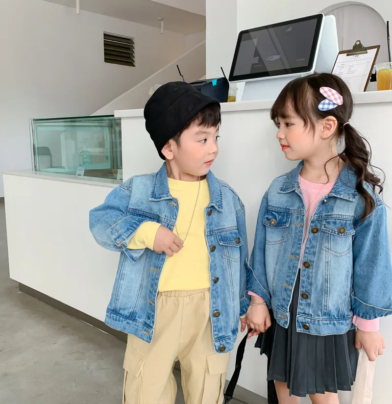 Children's Denim Jacket 2020 Autumn New Korean Fashion Baby Jackets Boys and Girls Cowboy Coats Toddler Outwear Baby Jackets
Children's Denim Jacket 2020 Autumn New Korean Fashion Baby Jackets Boys and Girls Cowboy Coats Toddler Outwear Baby Jackets