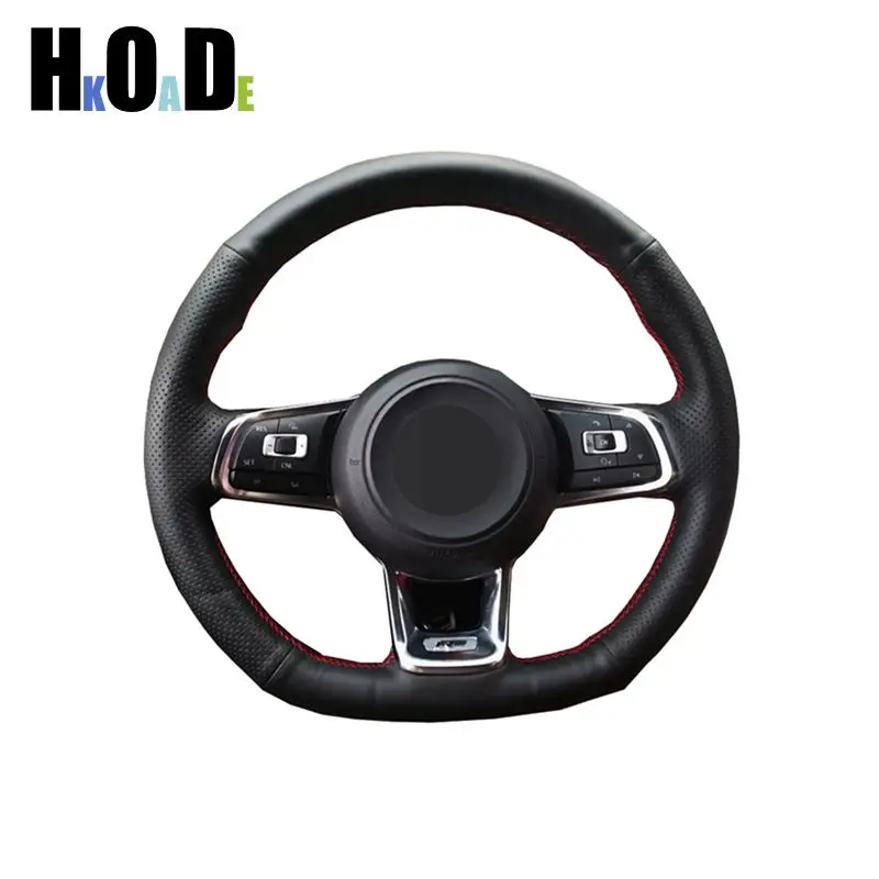 Car Steering Wheel Cover For Volkswagen Golf 7 GTI Golf R MK7 VW Polo GTI Scirocco 2015 2016 Hand stitch Black Microfiber leathe
Car Steering Wheel Cover For Volkswagen Golf 7 GTI Golf R MK7 VW Polo GTI Scirocco 2015 2016 Hand stitch Black Microfiber leathe