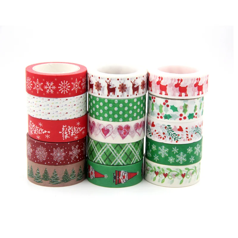 1PC Christmas Washi Tapes Snowflake Reindeer Stripes Kawaii Masking Tapes Stickers Stationery Scrapbooking School Supplies
1PC Christmas Washi Tapes Snowflake Reindeer Stripes Kawaii Masking Tapes Stickers Stationery Scrapbooking School Supplies
