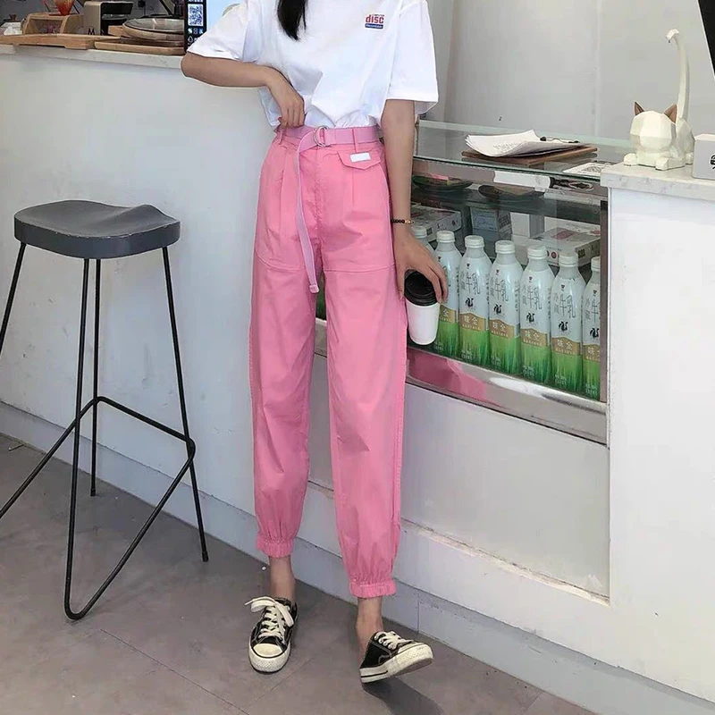 New Streetwear Cargo Pants Women Casual Trousers Joggers Pink Loose Female Korean Style Ladies Hip-hop Harem Pants
New Streetwear Cargo Pants Women Casual Trousers Joggers Pink Loose Female Korean Style Ladies Hip-hop Harem Pants