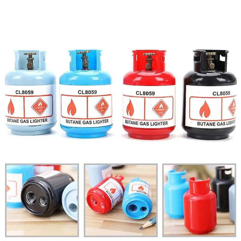 Creative personality gas canister pencil sharpener for students office stationery school supplies
Creative personality gas canister pencil sharpener for students office stationery school supplies