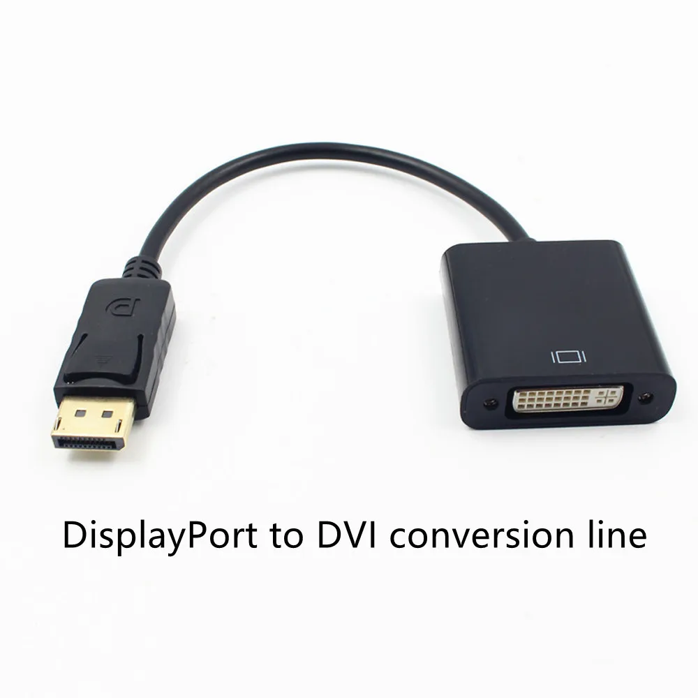 

Переходник DP-DVI, порт дисплея на DVI, кабель-переходник «штырь-гнездо» для мониторов и проекторов, 1080p