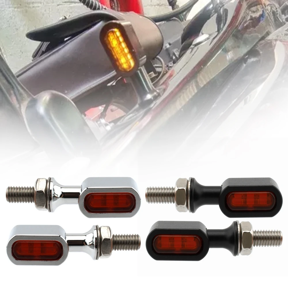 Mini LED Motorcycle Turn Signal light lamp Flashing Indicator Blinker Red brake light clignotant moto For Honda cafe racer 12V
Mini LED Motorcycle Turn Signal light lamp Flashing Indicator Blinker Red brake light clignotant moto For Honda cafe racer 12V