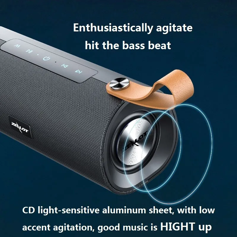 ZEALOTS30 Portable Wireless Bluetooth 5.0 Speaker HIFI Double Horn Stereo Bass Sound Box Support TF Card,TWS,AUX,USB Flash Drive
ZEALOTS30 Portable Wireless Bluetooth 5.0 Speaker HIFI Double Horn Stereo Bass Sound Box Support TF Card,TWS,AUX,USB Flash Drive