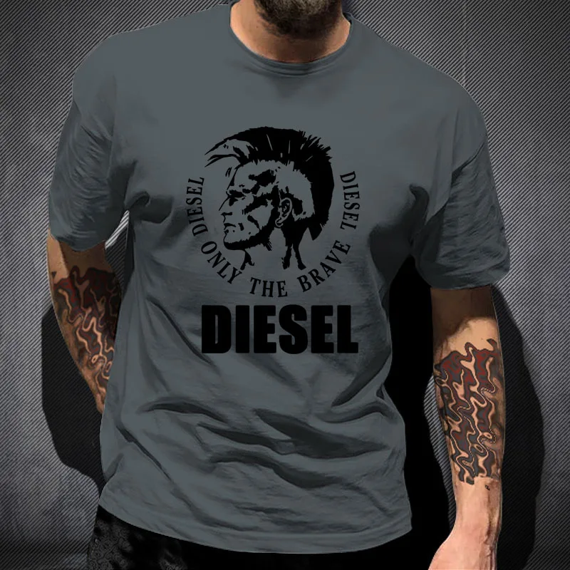 Diesel Only-The-Brave Oversized T Shirt Men's Summer Black 100% Cotton Short Sleeves Popular Normal Tee Shirts Tops Tee Unisex 
Diesel Only-The-Brave Oversized T Shirt Men's Summer Black 100% Cotton Short Sleeves Popular Normal Tee Shirts Tops Tee Unisex