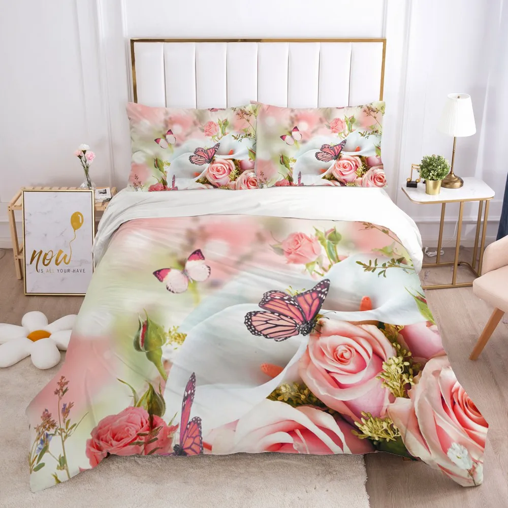 3D Flowers Design Bed Linen Duvet Cover Sets Quilt Covers and Pillow Cases Full Twin Double Single Size Custom Home Textile
3D Flowers Design Bed Linen Duvet Cover Sets Quilt Covers and Pillow Cases Full Twin Double Single Size Custom Home Textile