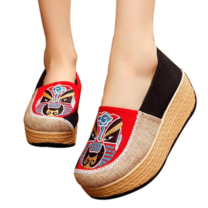 2020 New Embroidered Slippers Beijing Opera Facial Masks Linen Women's Canvas Shoes
2020 New Embroidered Slippers Beijing Opera Facial Masks Linen Women's Canvas Shoes