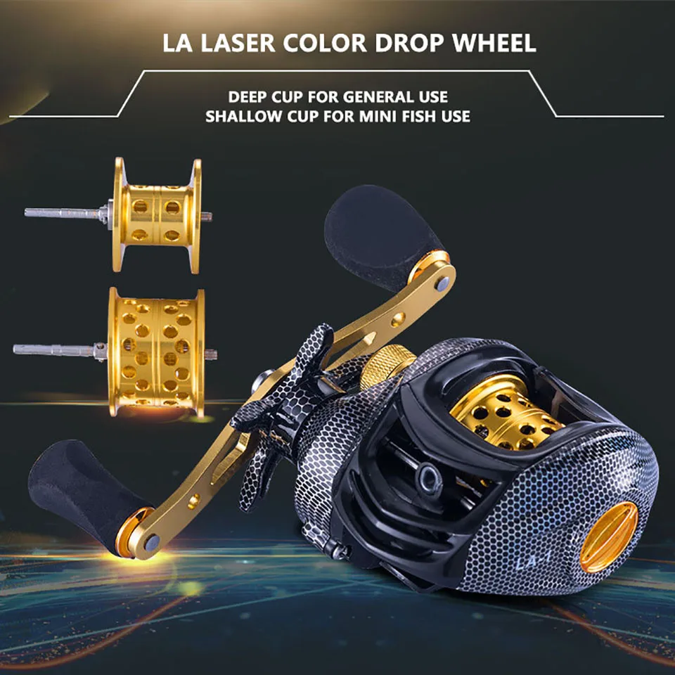 High Speed Baitcasting Reel Metal Spool 7.2:1 Gear Ratio Fishing Reel Drag 8 kg Light Lure Saltwater Freshwate Fishing Wheel
High Speed Baitcasting Reel Metal Spool 7.2:1 Gear Ratio Fishing Reel Drag 8 kg Light Lure Saltwater Freshwate Fishing Wheel