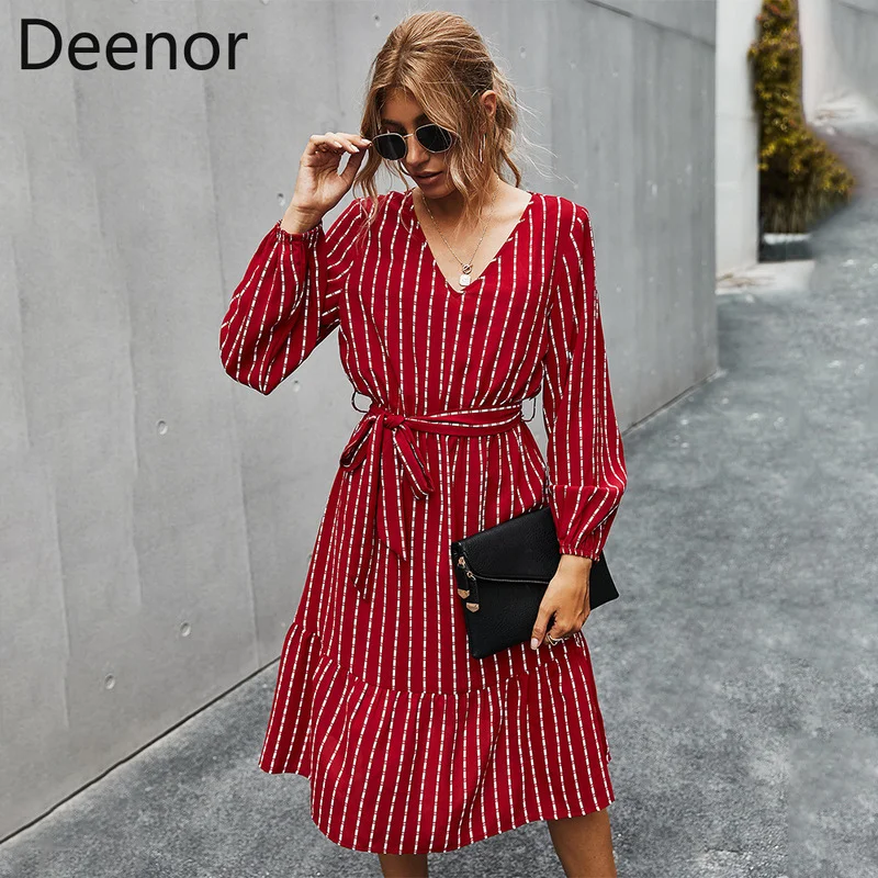 Deenor Long Sleeve Shirt Dress 2021 Summer Boho Beach Dresses Women Casual Striped Print A-line Party Dress Vestidos
Deenor Long Sleeve Shirt Dress 2021 Summer Boho Beach Dresses Women Casual Striped Print A-line Party Dress Vestidos