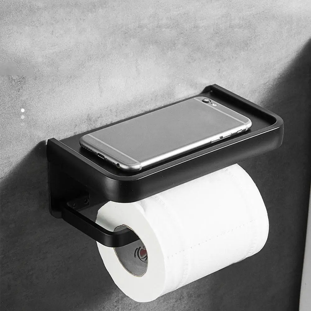 Matte Black Space aluminum Toilet Paper Holder Self-adhesive Punch-free Bathroom Mobile Holder Bathroom Hardware Set
Matte Black Space aluminum Toilet Paper Holder Self-adhesive Punch-free Bathroom Mobile Holder Bathroom Hardware Set