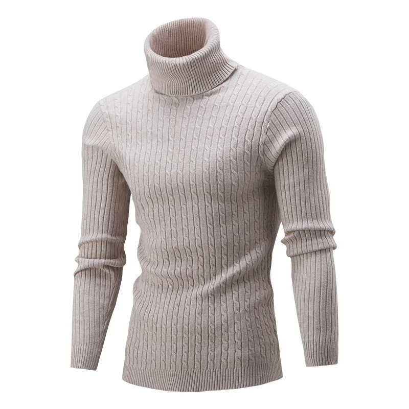 Men's Solid Casual Long Sleeve Turtleneck Sweater Knitted Ribbed Slim Fit Pullover Thermal Sweater
Men's Solid Casual Long Sleeve Turtleneck Sweater Knitted Ribbed Slim Fit Pullover Thermal Sweater