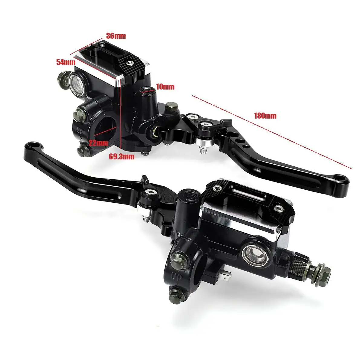 22cm 7/8 Motorcycle Master Cylinder Levers Hydraulic Brake Pump Clutch Handles Handlebar Lever Reservoir Set For HONDA Yamaha
22cm 7/8 Motorcycle Master Cylinder Levers Hydraulic Brake Pump Clutch Handles Handlebar Lever Reservoir Set For HONDA Yamaha