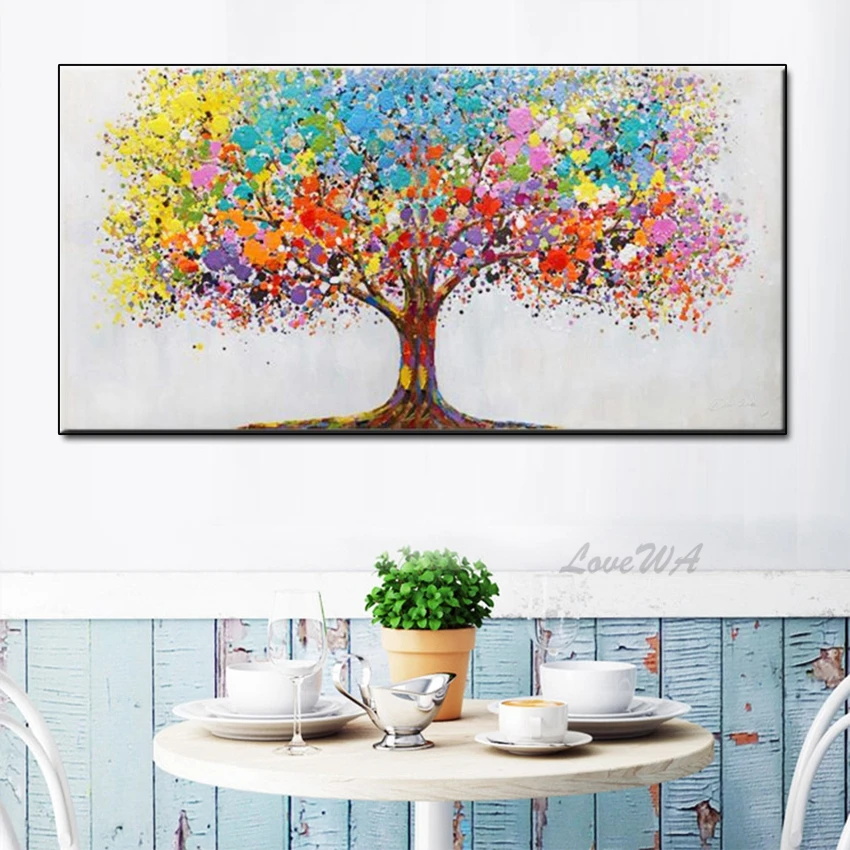 Abstract Colorful Tree Art Hand Painted Oil Painting Canvas Home Decor Wall Oil Paintings Wall Picture Colorful Paintings Art
Abstract Colorful Tree Art Hand Painted Oil Painting Canvas Home Decor Wall Oil Paintings Wall Picture Colorful Paintings Art