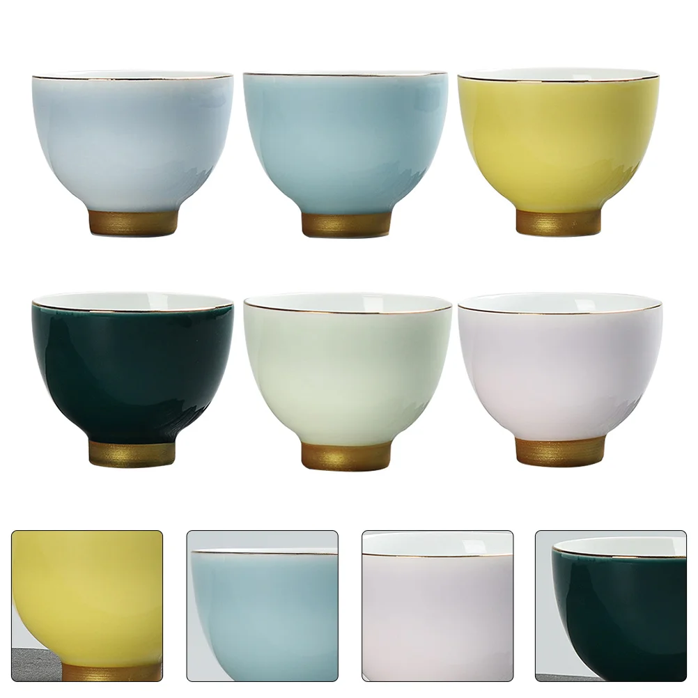 6Pcs Kung Fu Teacups Creative Water Tea Mugs Heat Resistant Mugs for Home (Assorted Color)
6Pcs Kung Fu Teacups Creative Water Tea Mugs Heat Resistant Mugs for Home (Assorted Color)