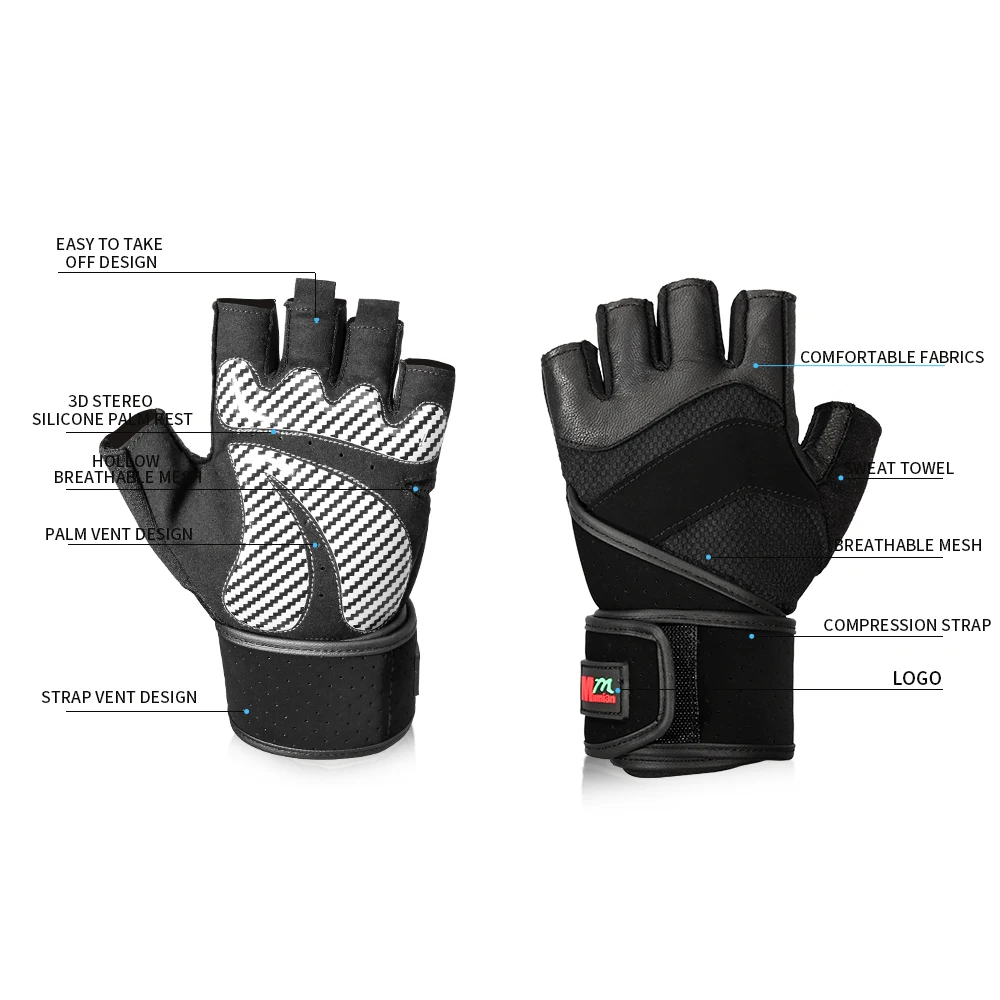 Half Finger Gloves Sports Full Wrist Protection Gloves Short Finger Fitness Gloves Breathable Gloves for Men Women
Half Finger Gloves Sports Full Wrist Protection Gloves Short Finger Fitness Gloves Breathable Gloves for Men Women