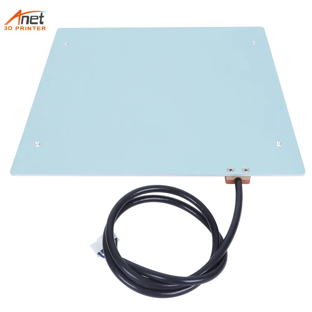 

Anet Aluminum MK3 300*300*3mm 24V Hot bed Heatbed Table Printing Platform For Anet 3D Printer Anet ET5 ET5X ET5Pro