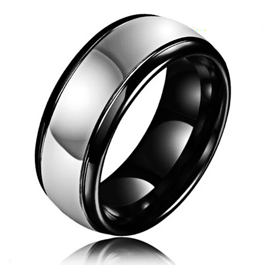 Popular 8mm Tungsten Carbide Steel noble black arc smooth ring. The charm of men. Fashion trend engagement accessories.
Popular 8mm Tungsten Carbide Steel noble black arc smooth ring. The charm of men. Fashion trend engagement accessories.