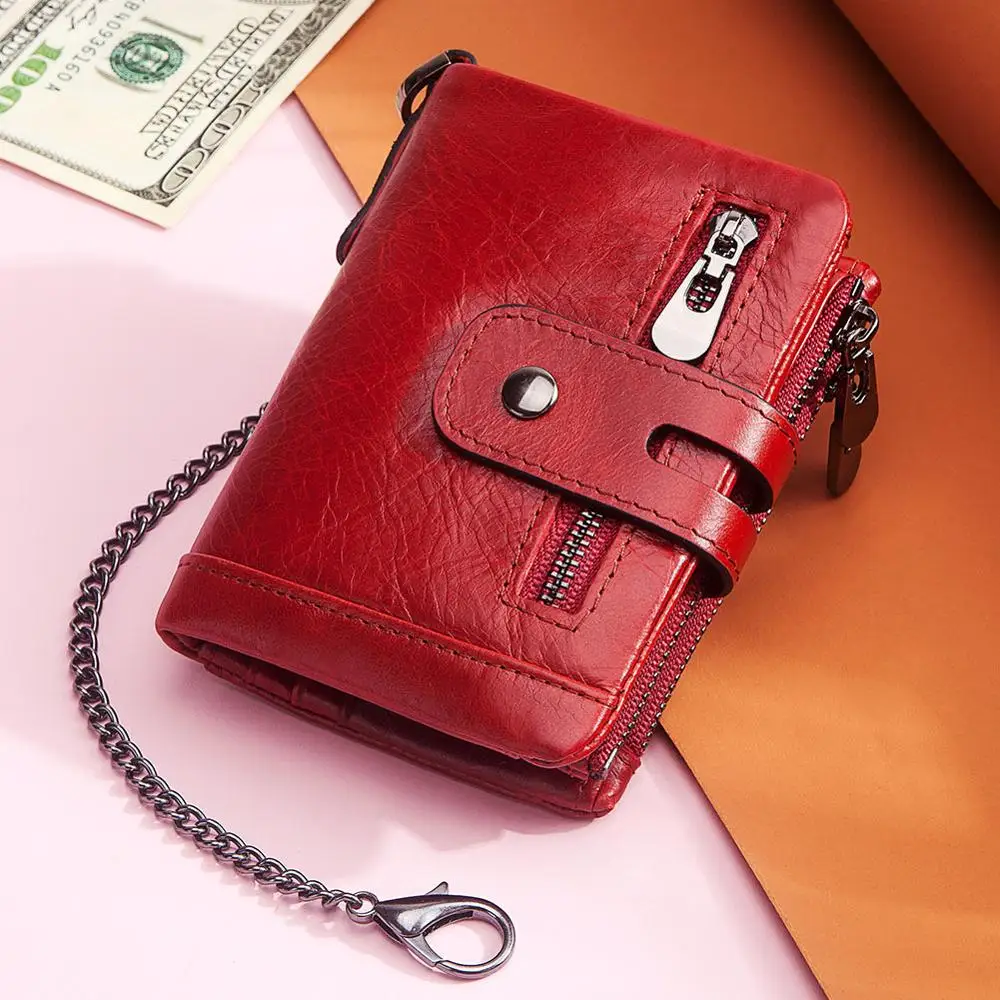 Wallet Female Fashion Short Coin Purse Women'S Genuine Leather Wallets Zipper Poucht Rfid Women'S Purses Small Clamp For Money
Wallet Female Fashion Short Coin Purse Women'S Genuine Leather Wallets Zipper Poucht Rfid Women'S Purses Small Clamp For Money