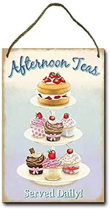 Metal Sign 8 x 12 inch Afternoon TEAS Served Daily Wall Decor Hanging Sign
Metal Sign 8 x 12 inch Afternoon TEAS Served Daily Wall Decor Hanging Sign