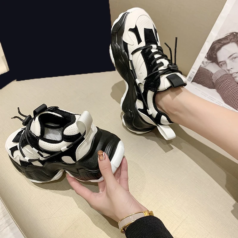 Lucyever High Top Platform White Sneakers Women Chunky Heels Breathable Sports Shoes Woman Lace Up Outdoor Casual Vulcanize Shoe
Lucyever High Top Platform White Sneakers Women Chunky Heels Breathable Sports Shoes Woman Lace Up Outdoor Casual Vulcanize Shoe