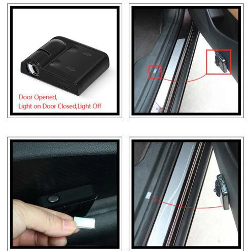 Cordless Courtesy Car Logo Door Ghost Shadow Projector Laser Light For Hyundai LED | Автомобили и мотоциклы