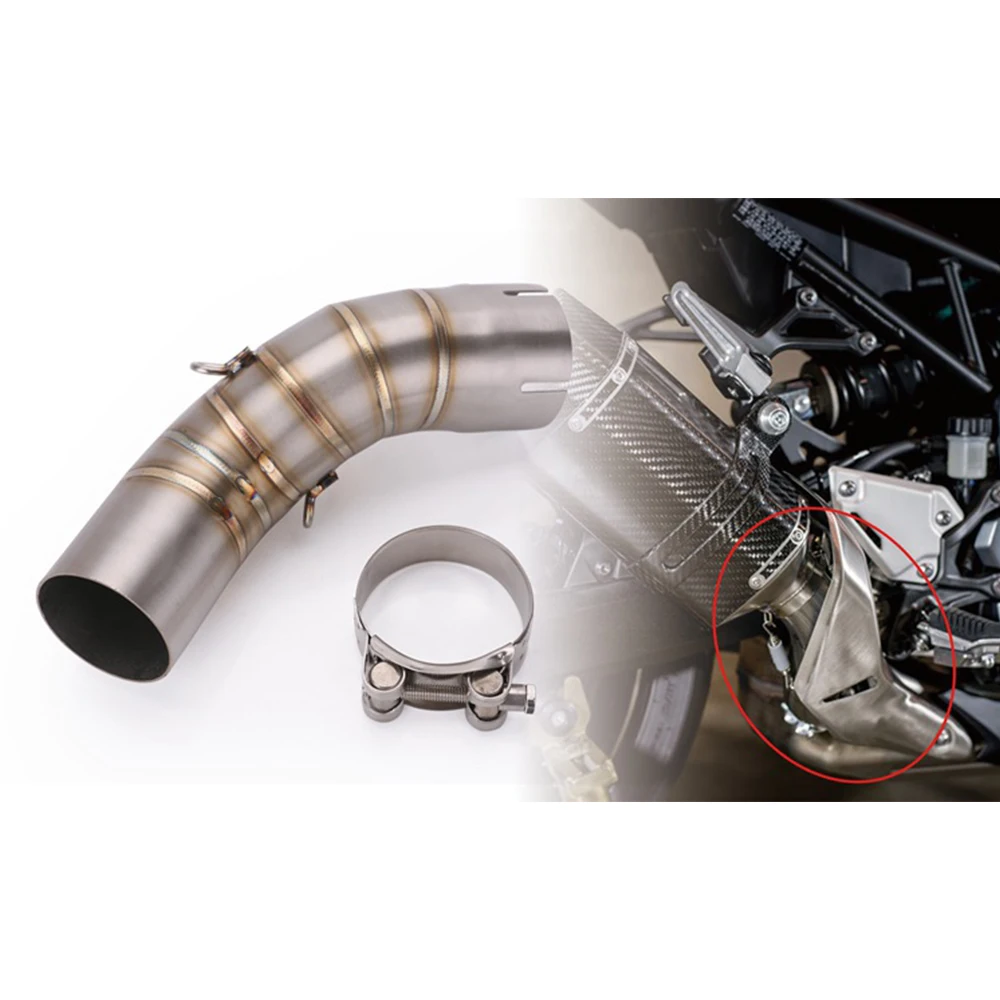 Motorcycle Middle Pipe Exhaust Link Pipe Slip On Section For Kawasaki Z900 Interface for 51MM diameter of the exhaust pipe
Motorcycle Middle Pipe Exhaust Link Pipe Slip On Section For Kawasaki Z900 Interface for 51MM diameter of the exhaust pipe