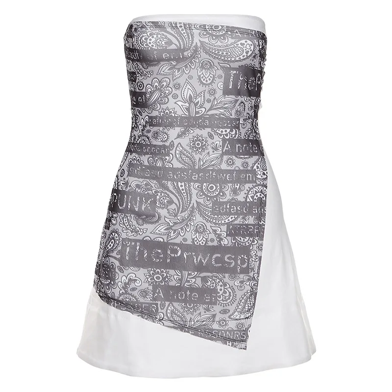 InsGoth Grunge Sexy Strapless White Dress Harajuku Letter Graphic High Waist Mini Dresses Women Bodycon Summer Party Dresses
InsGoth Grunge Sexy Strapless White Dress Harajuku Letter Graphic High Waist Mini Dresses Women Bodycon Summer Party Dresses