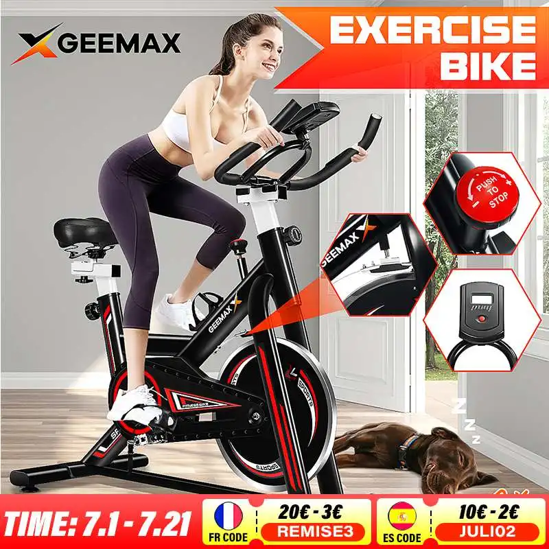 GEEMAX Exercise Bike Indoor Cycling Home Ultra-quiet Cardio Cycling Body Building Machine Gym Dynamic Bicycle Fitness Equipment
GEEMAX Exercise Bike Indoor Cycling Home Ultra-quiet Cardio Cycling Body Building Machine Gym Dynamic Bicycle Fitness Equipment