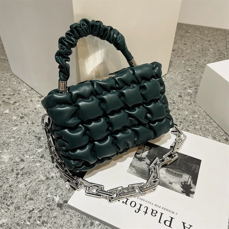 Small PU Leather Crossbody Shoulder Bag with Short Handle for Women 2021 Winter Fashion Shopper Travel Green Chain Handbags Tote
Small PU Leather Crossbody Shoulder Bag with Short Handle for Women 2021 Winter Fashion Shopper Travel Green Chain Handbags Tote