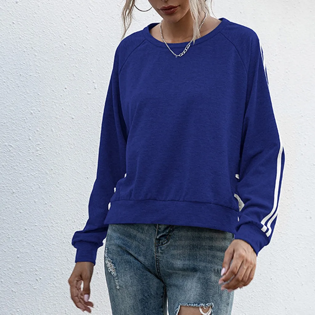 FREE OSTRICH Solid Striped Top Sweatshirt Women Long Sleeve Pullovers Sweatshirts Casual Tops Woman Streetwear Feminino
FREE OSTRICH Solid Striped Top Sweatshirt Women Long Sleeve Pullovers Sweatshirts Casual Tops Woman Streetwear Feminino