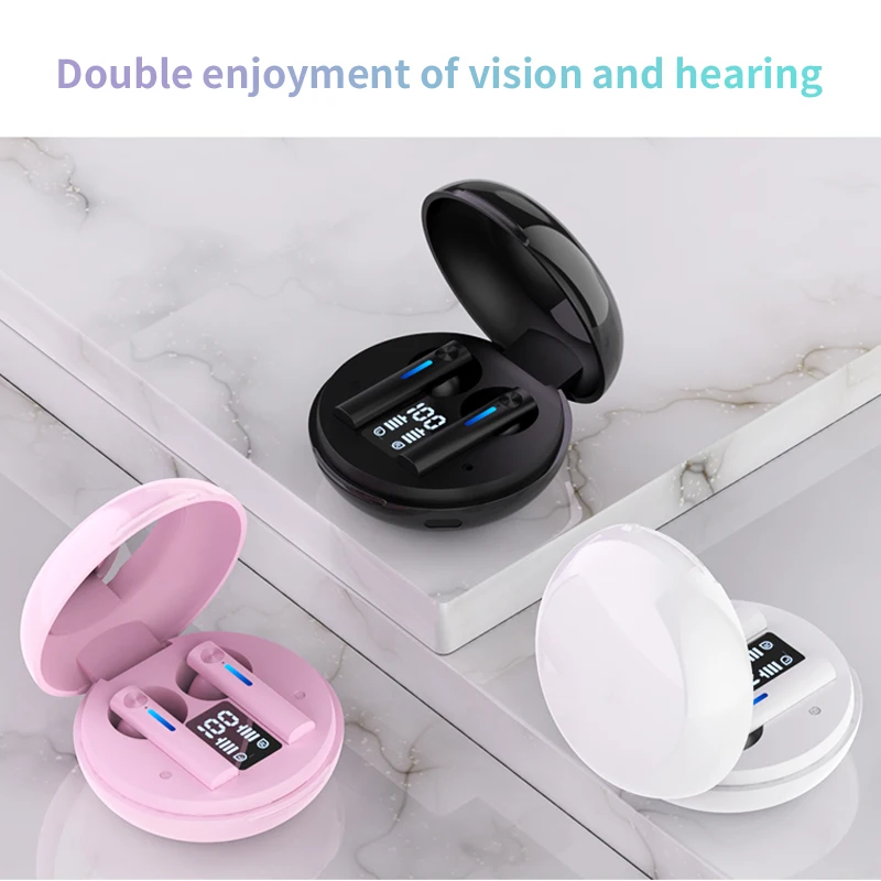 TWS Wireless Bluetooth Earphone LED Display Headphones Sport Mini Earbuds Headset HiFi Stereo Touch with Microphone
TWS Wireless Bluetooth Earphone LED Display Headphones Sport Mini Earbuds Headset HiFi Stereo Touch with Microphone