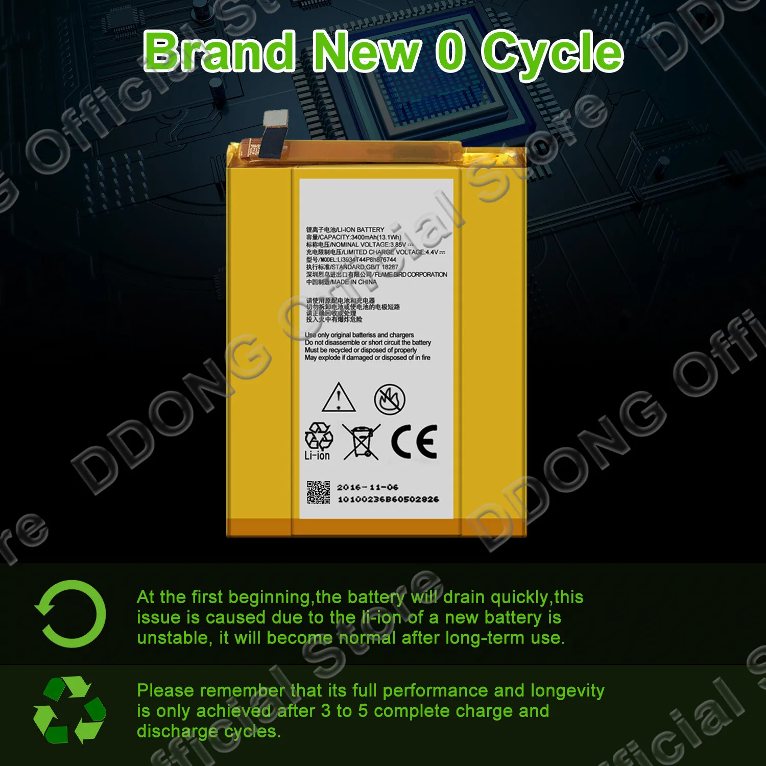 Replacement Battery Li3934T44P8H876744 For ZTE Z981 Z988 Z963U Z963VL Z983 Z962BL Battery With Tool Kit
Replacement Battery Li3934T44P8H876744 For ZTE Z981 Z988 Z963U Z963VL Z983 Z962BL Battery With Tool Kit