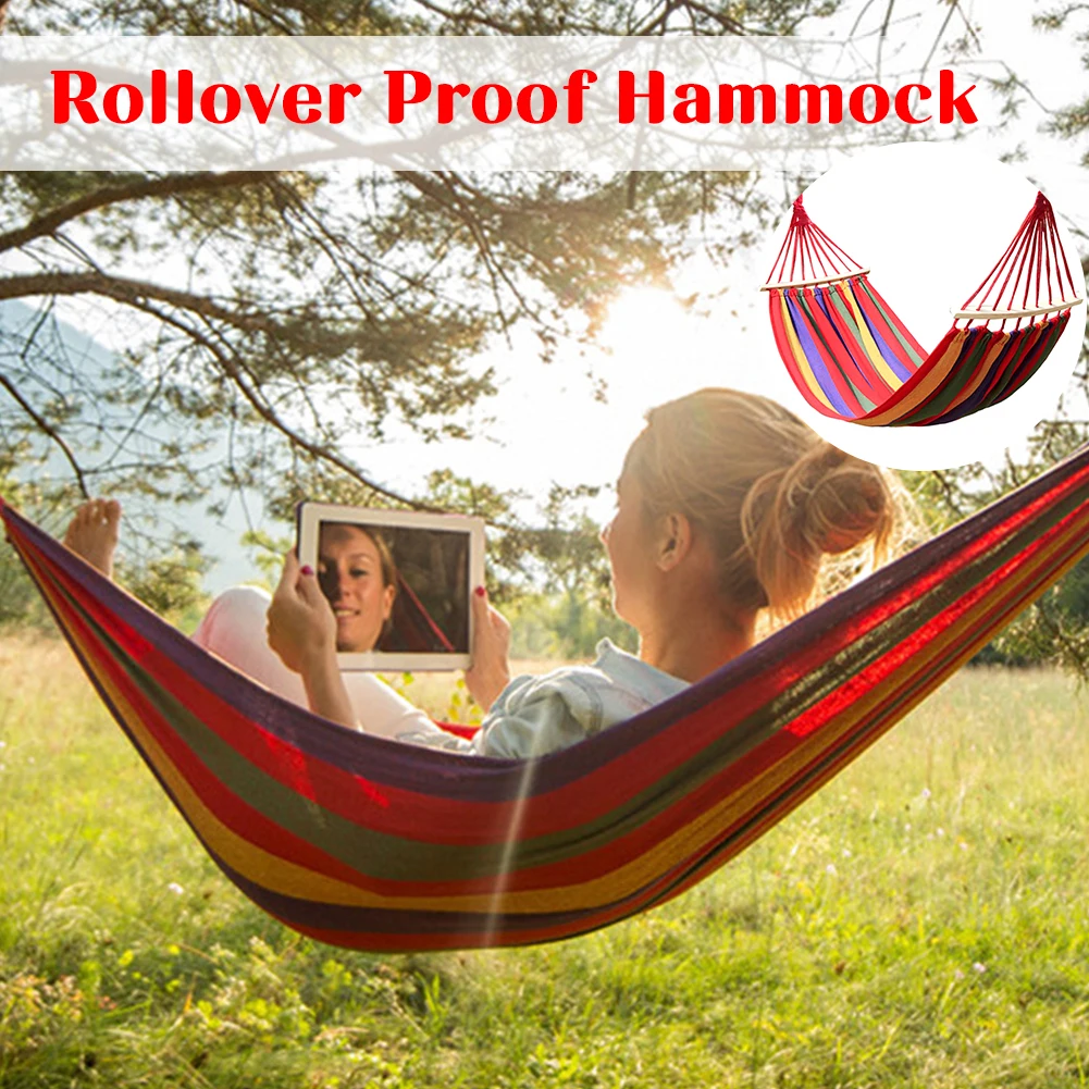Portable Hanging Hammock Single Indoor Outdoor Camping Swing Chair Thick Canvas Bed Hammocks with Straps Carrying Bag 190*80cm
Portable Hanging Hammock Single Indoor Outdoor Camping Swing Chair Thick Canvas Bed Hammocks with Straps Carrying Bag 190*80cm