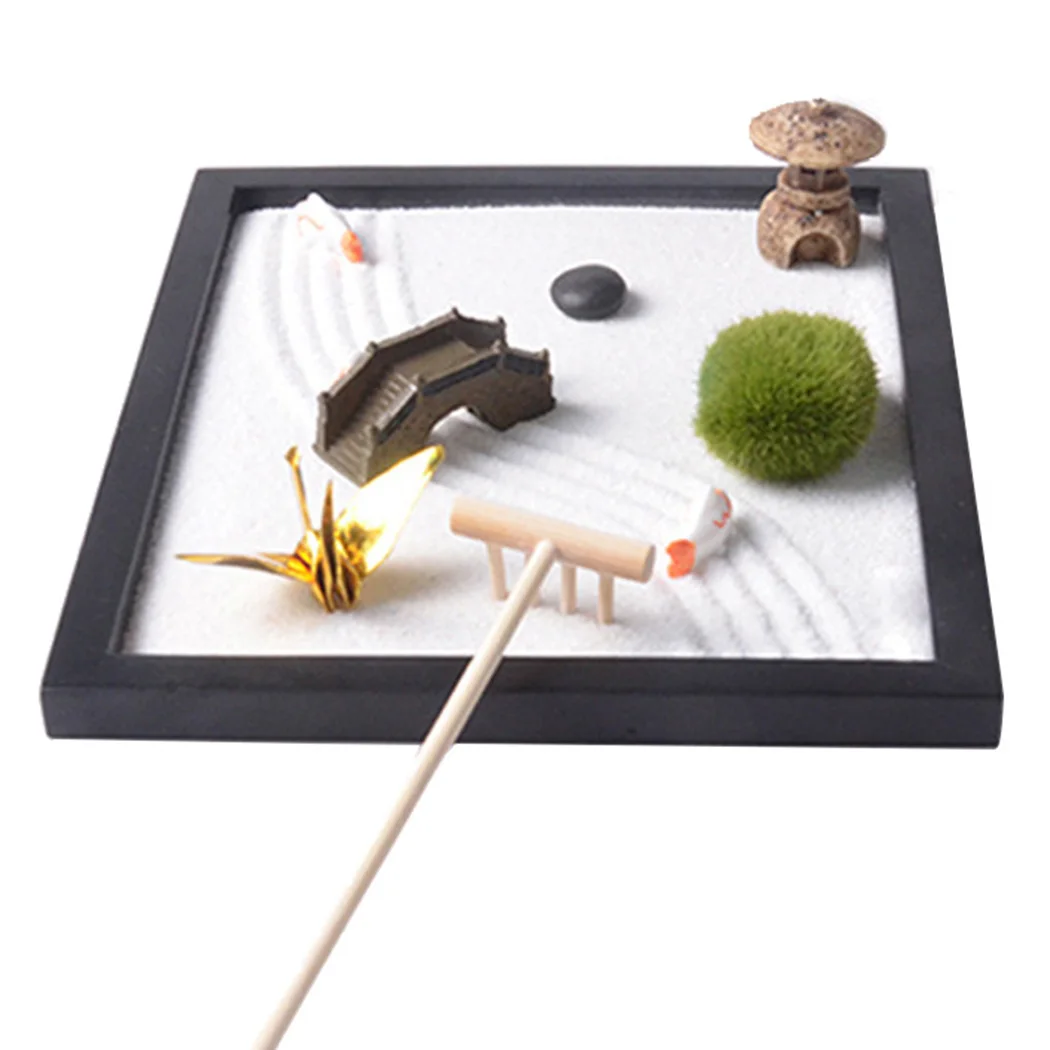 Garden Mini Zen Bridge Rocks Resin Handicraft Decoration Office decoration New