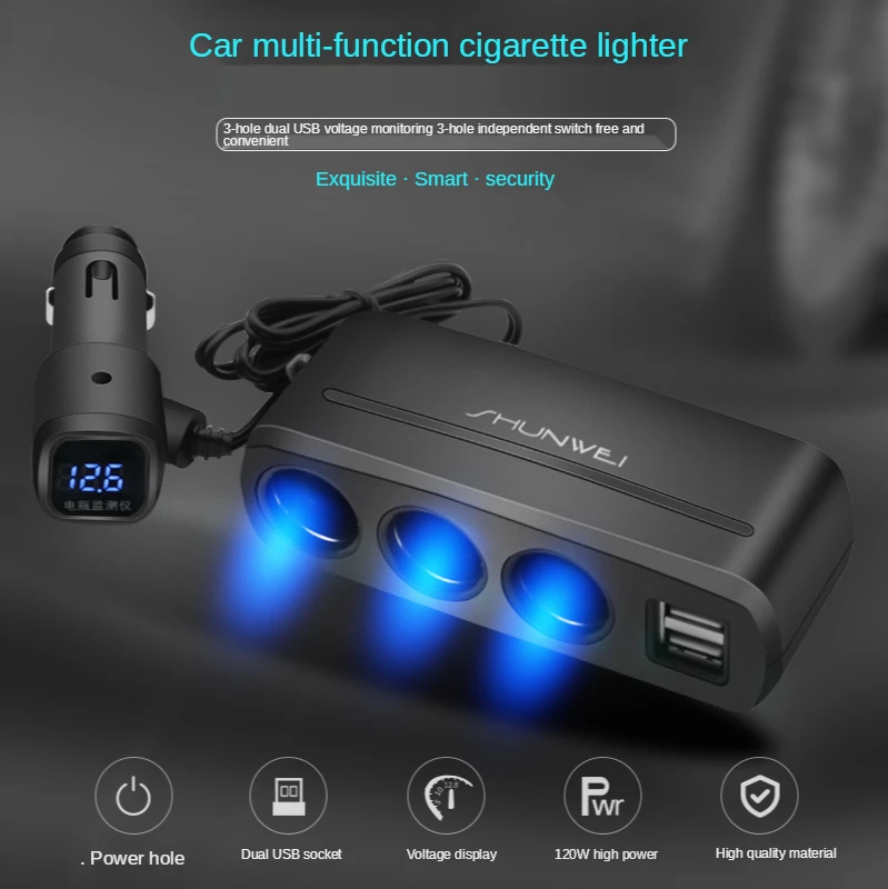 Разветвитель прикуривателя с USB, 12-24 В, со светодиодной подсветкой, автомобильное зарядное устройство для мобильного телефона, MP3, видеореги...
Разветвитель прикуривателя с USB, 12-24 В, со светодиодной подсветкой, автомобильное зарядное устройство для мобильного телефона, MP3, видеореги...
