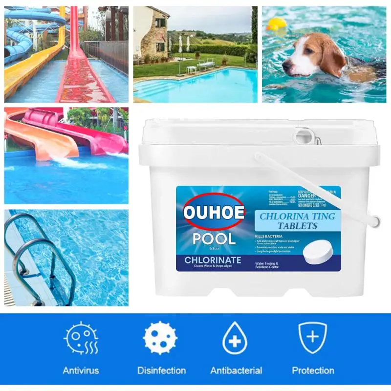 1000 шт., таблетки с шипучим хлором
1000 шт., таблетки с шипучим хлором