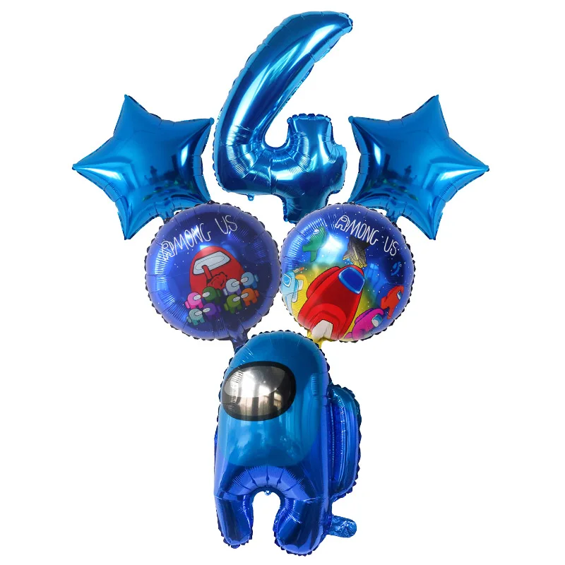 6Pcs Cartoon Among Foil Balloons Number Helium Globos Birthday Space Werewolf Game Us Theme Party Decoration Kids Toys Supplies
6Pcs Cartoon Among Foil Balloons Number Helium Globos Birthday Space Werewolf Game Us Theme Party Decoration Kids Toys Supplies