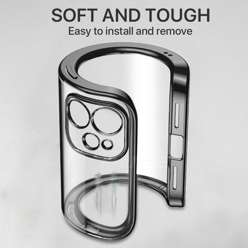 Luxury Square Frame Plating TPU Transparent Case for iPhone 12 11 Pro Max Mini iPhone X XR XS 7 8 Plus SE 2020 Soft Clear Cover
Luxury Square Frame Plating TPU Transparent Case for iPhone 12 11 Pro Max Mini iPhone X XR XS 7 8 Plus SE 2020 Soft Clear Cover