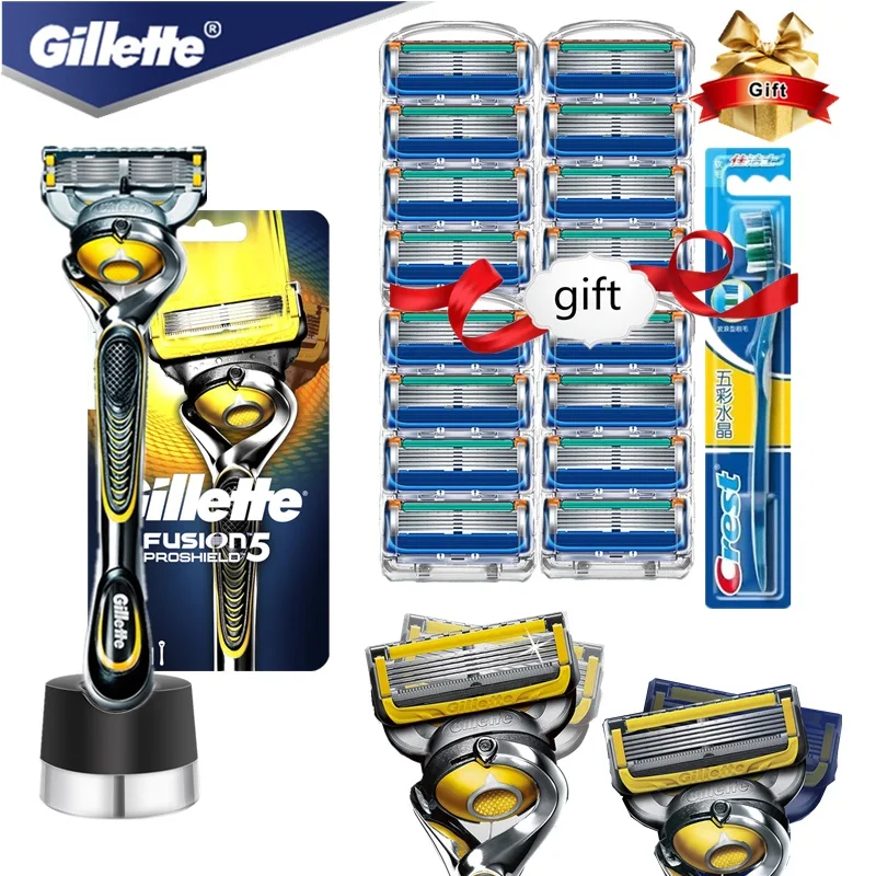 Gillette Fusion Proshield Shaver Razor Blade for Men Machine for Shaving Blades Cassettes for Replacebale Blades with Base
Gillette Fusion Proshield Shaver Razor Blade for Men Machine for Shaving Blades Cassettes for Replacebale Blades with Base
