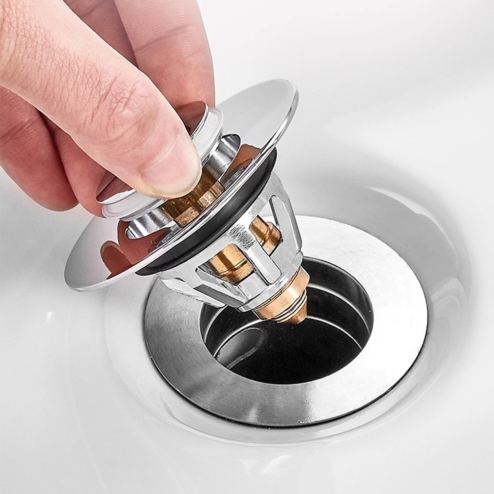 Bounce Core Pop-up Drain Filter Bathroom Accessories Stainless Steel Bounce Core Push-type Hair Stopper Basin Strainer Plug
Bounce Core Pop-up Drain Filter Bathroom Accessories Stainless Steel Bounce Core Push-type Hair Stopper Basin Strainer Plug